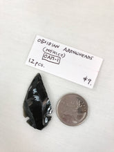 Load image into Gallery viewer, Obsidian Arrowhead (12 Pieces)